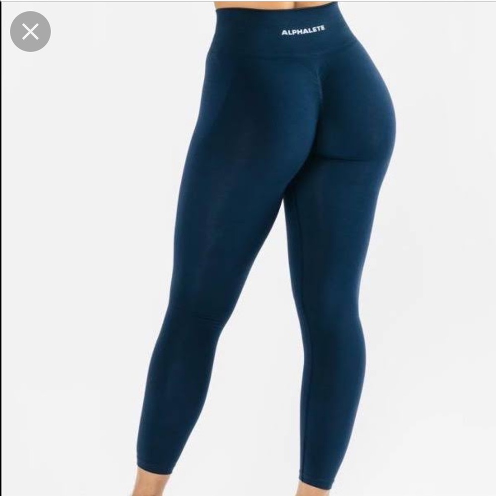 Alphalete Amplify Tuxedo Blue Legging